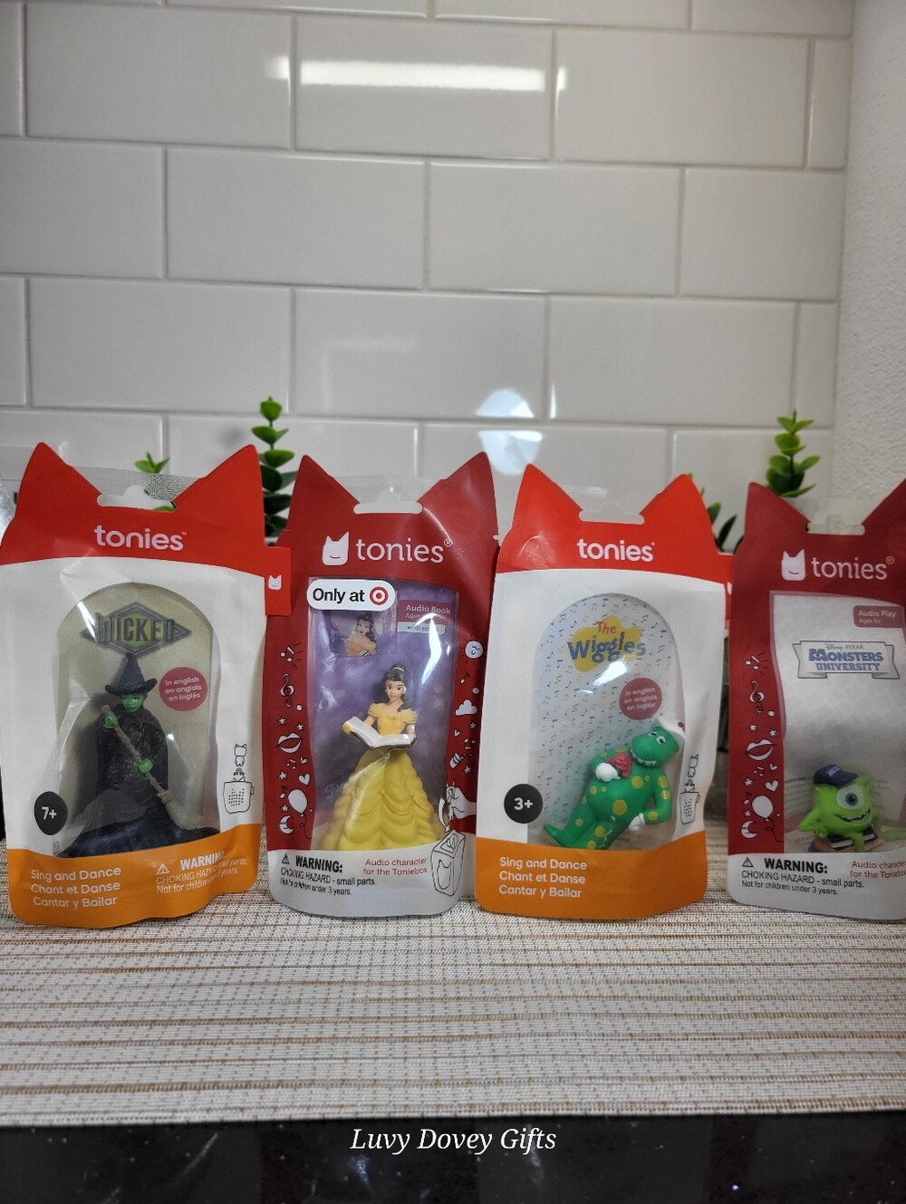 Tonies TonieBox Characters Disney Pixar Wicked NWT Set Of 4